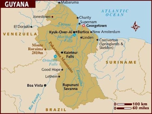 Guyana and Suriname dispute over claims to mineral rich lands
