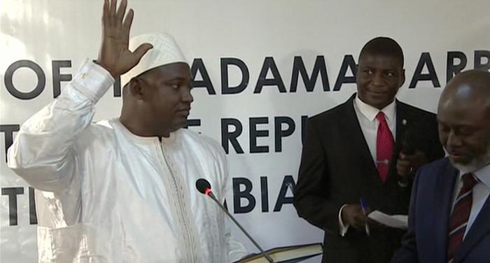 Adama Barrow sworn in