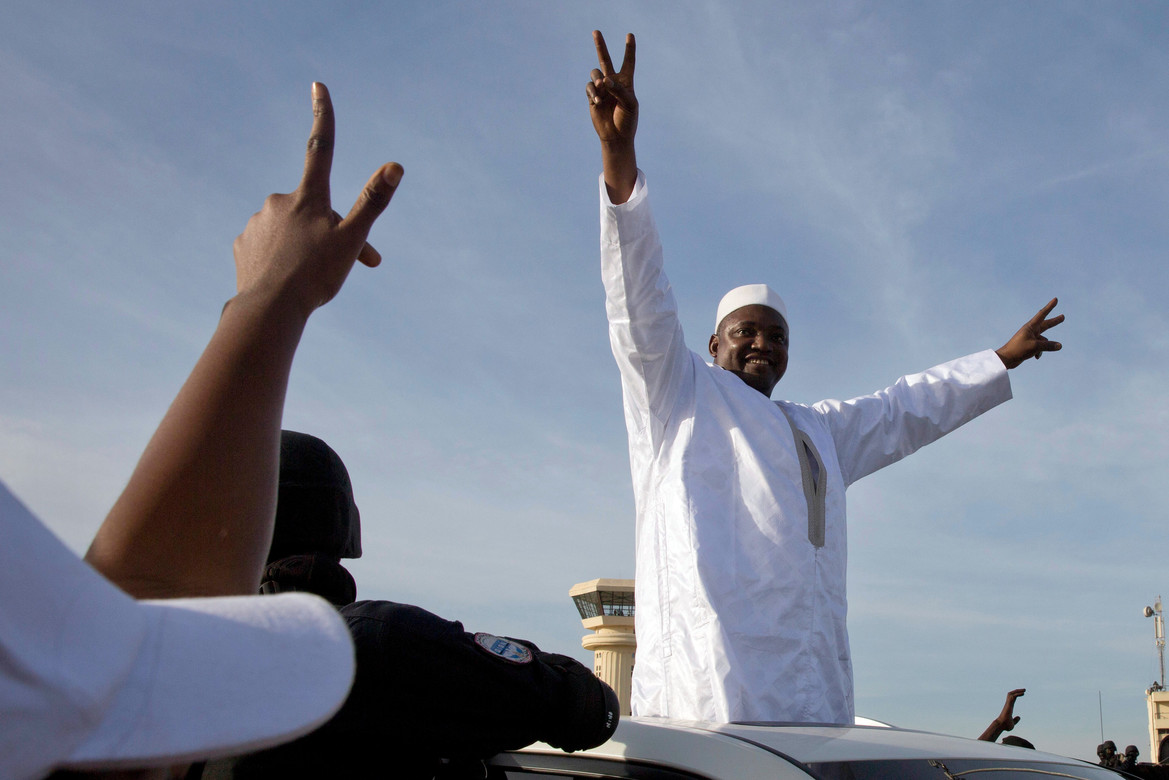Adama Barrow takes charge
