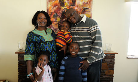 African middle class family