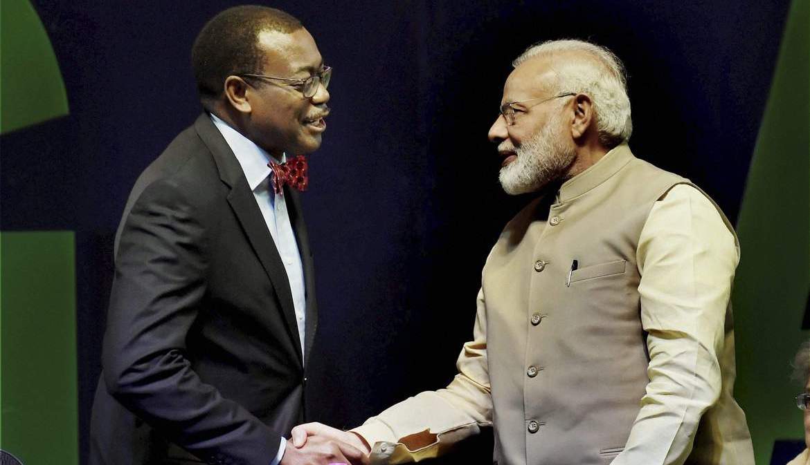 AfDB boss Adesina with Indian PM Modi