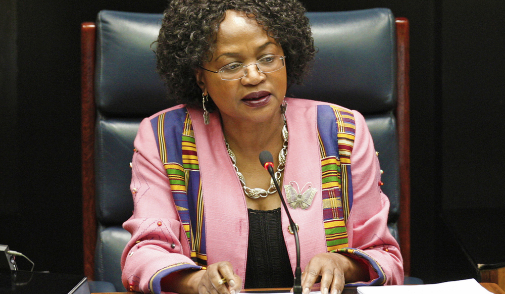 South Africa's Speaker Baleka Mbete