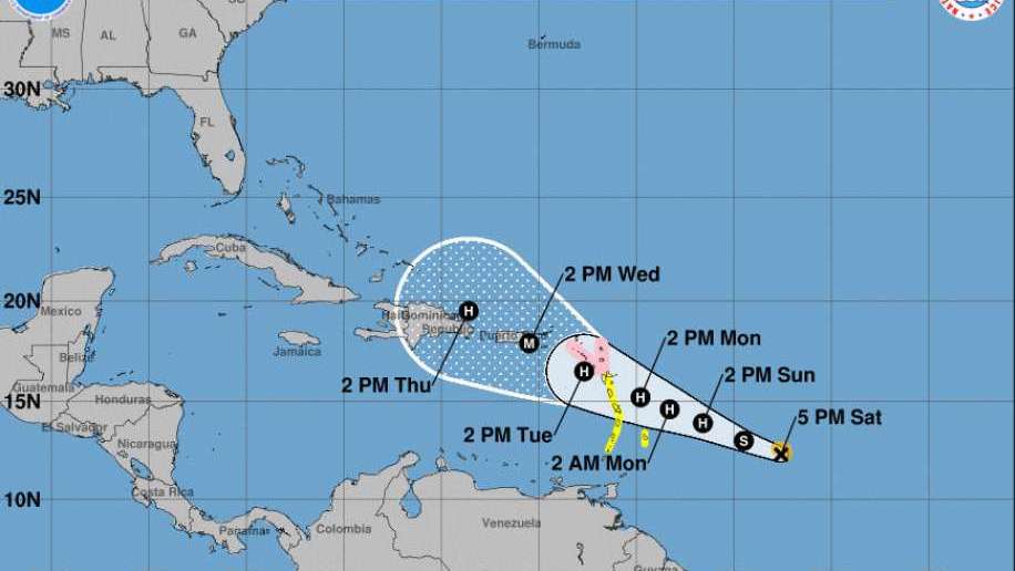 Hurricane Maria to hit leeward Caribbean islands