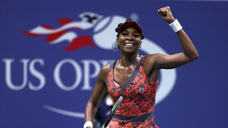 Venus Williams defeats Petra Kvitova US Open 2017.jpg defeats Petra Kvitova US Open 2017