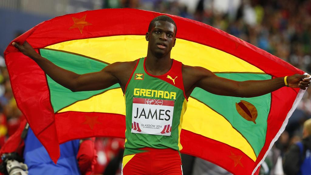 Kirani James at the Racer's Grand Prix