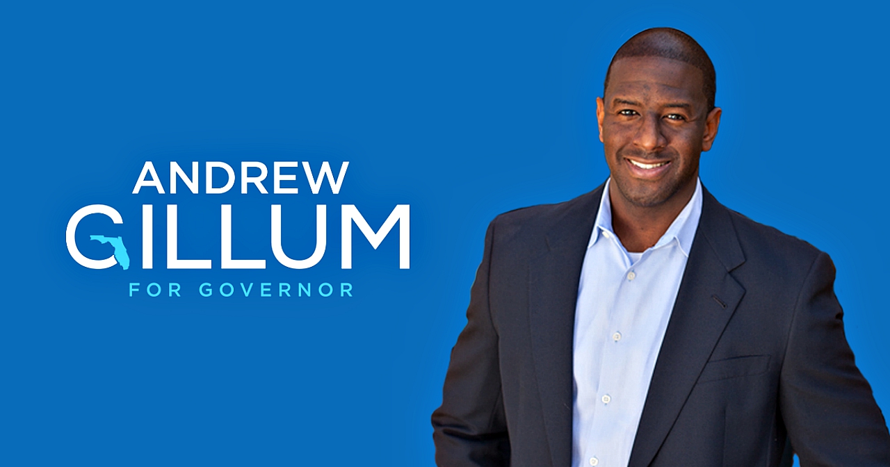 If elected, Andrew Gillum would become the first African American governor of Florida