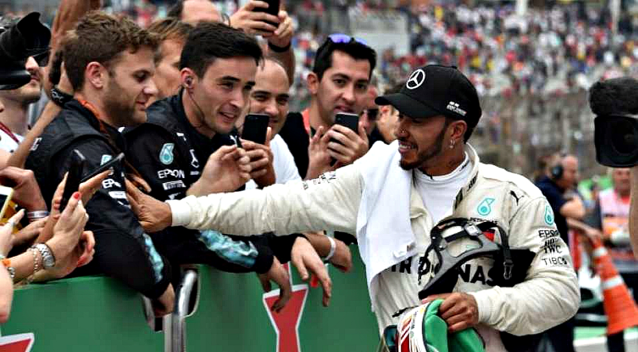 Lewis Hamilton victorious in Brazil