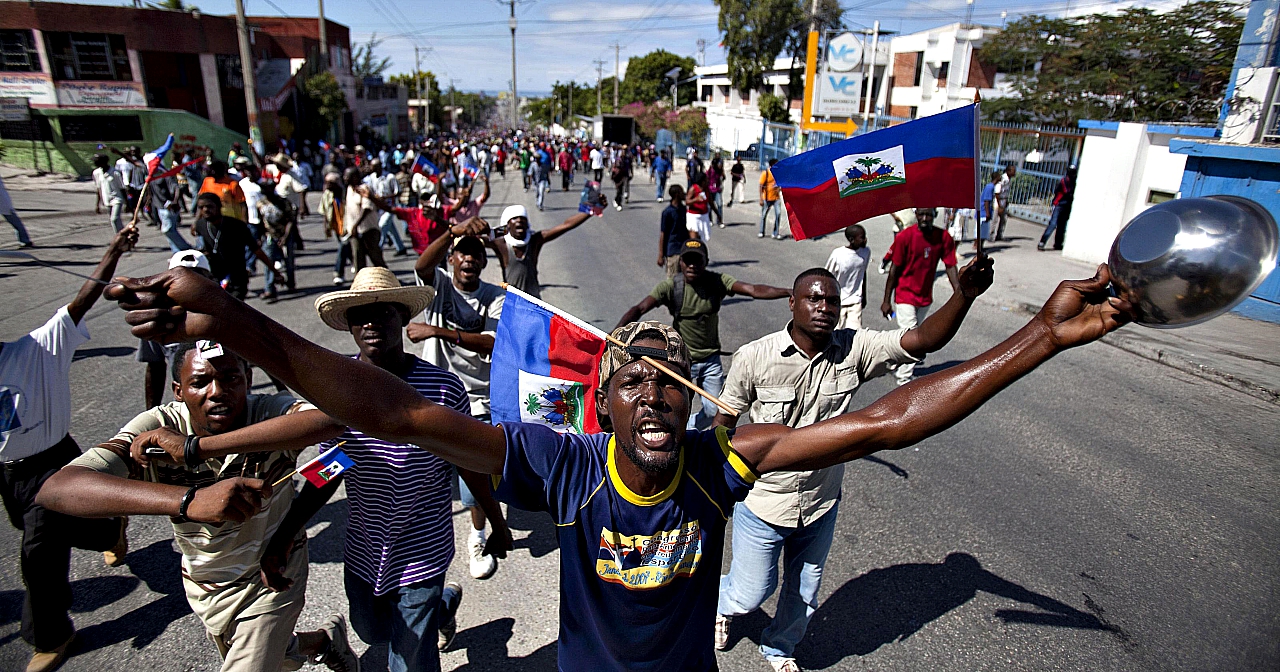 Anti-government protests in Port-au-Prince, Haiti.