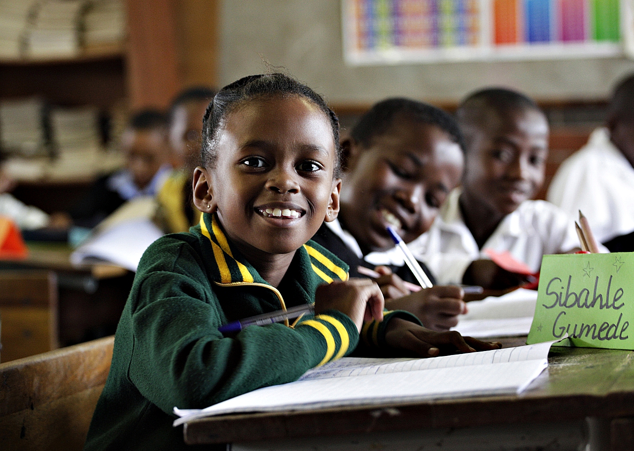 school children in South Africa