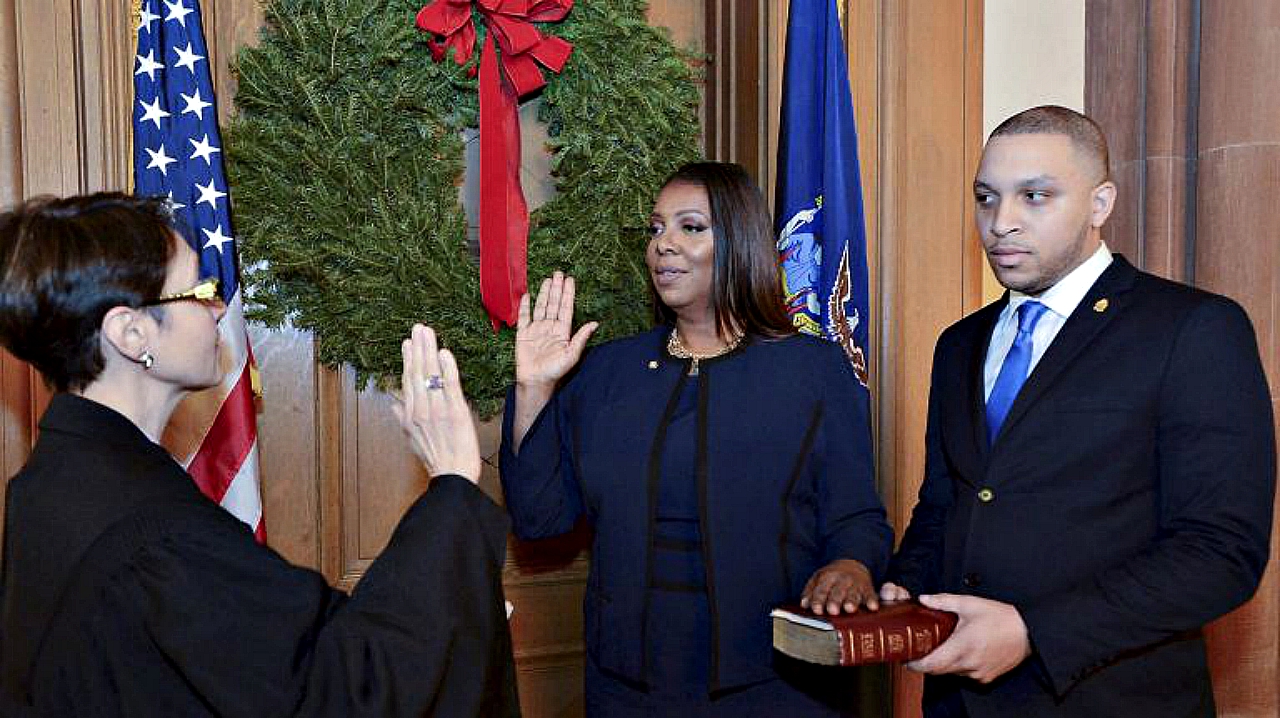 Letitia James becomes New York attorney general