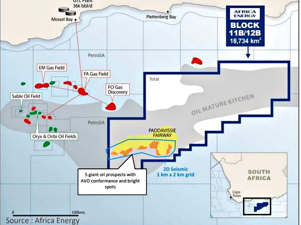 South Africa; oil and gas discovery