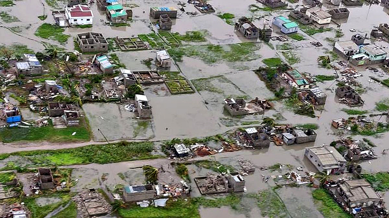 Cyclone Idai destruction in Mozambique
