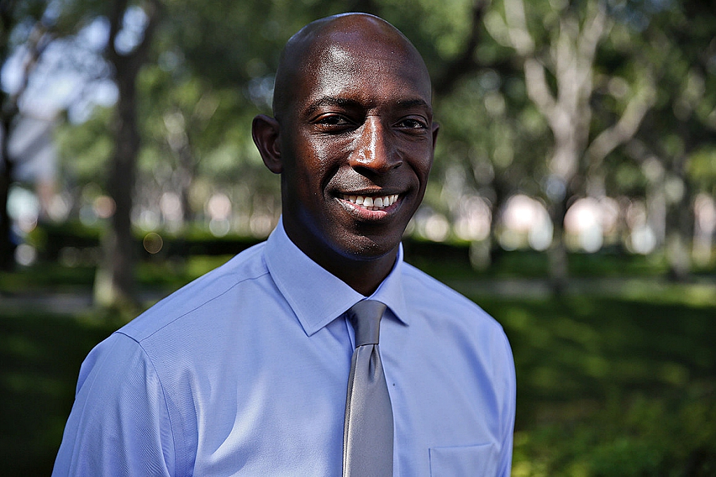 Miramar Mayor Wayne Messam poses for a portrait, in Miramar. Messam announced March 28, 2019, he is running for the Democratic presidential nomination.