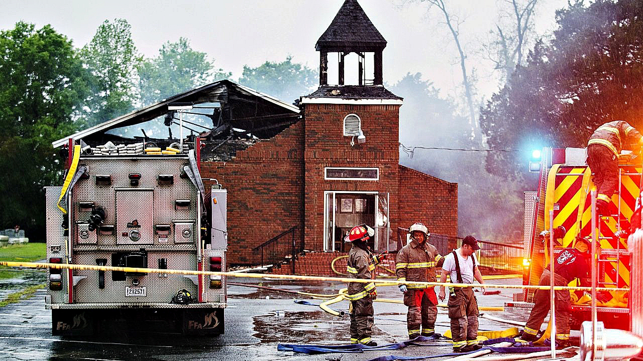 Suspicious fires consume 3 African American churches in 10 days in a Louisiana parish