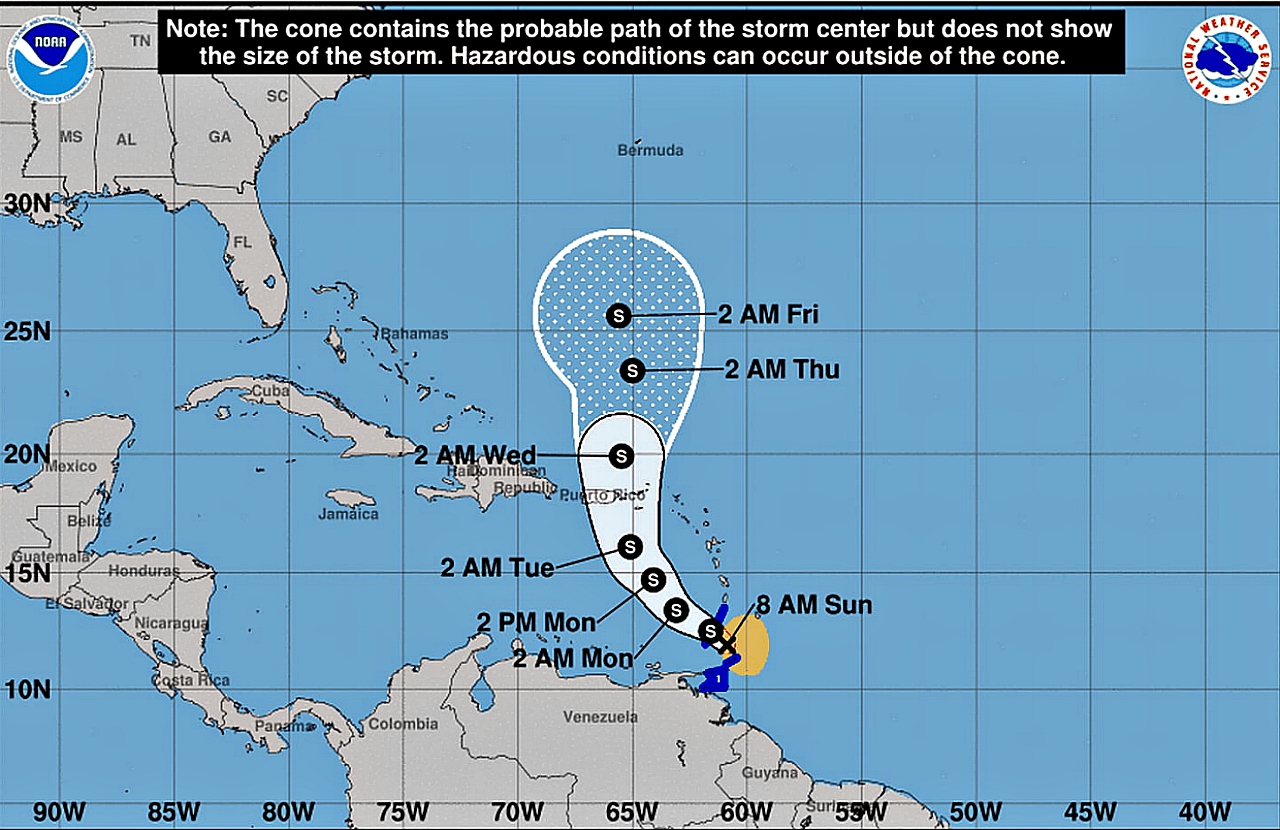 Trinidad & Tobago prepares for impact of tropical storm Karen