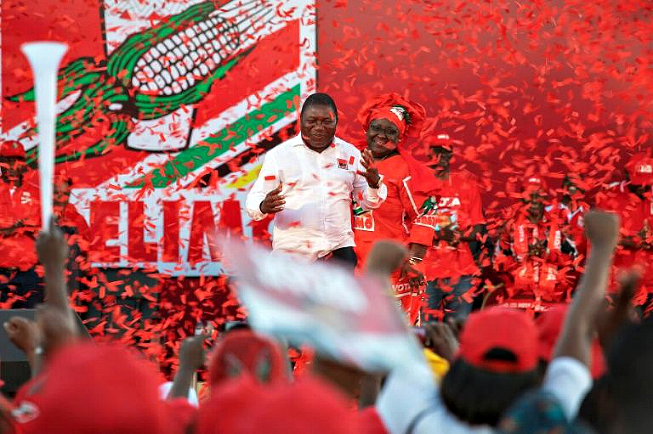 Nyusi re-elected Mozambique President.