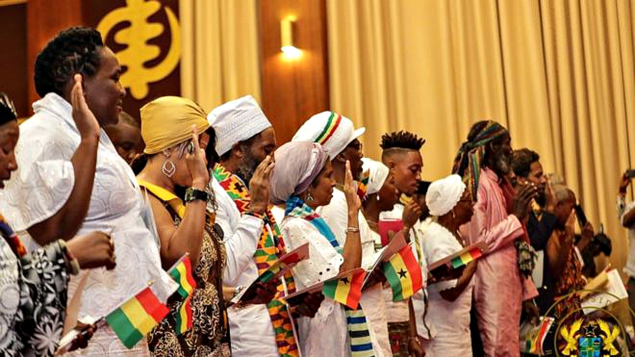 Ghana has granted citizenship to over 100 African Americans and Afro-Caribbeans as part of 'Year of Return'