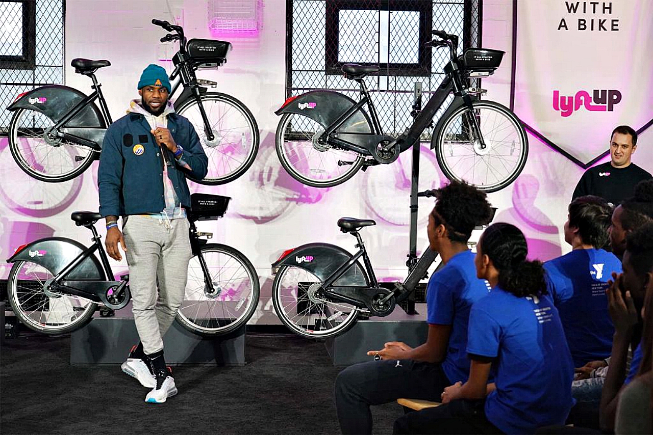 LeBron James Partners with Lyft to bring bike access to youth in need