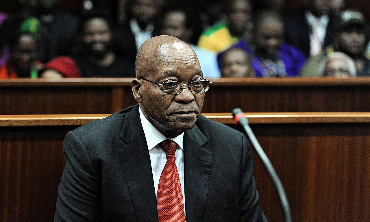 Former South Africa president Zuma appears in court for resumed graft trial