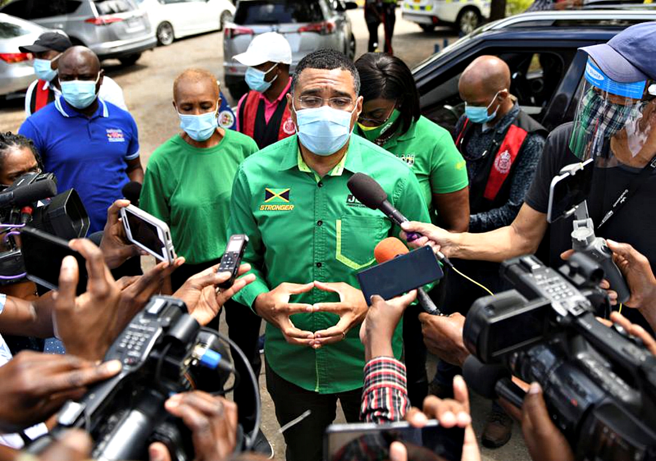 Jamaica's Holness wins big in early Jamaican elections