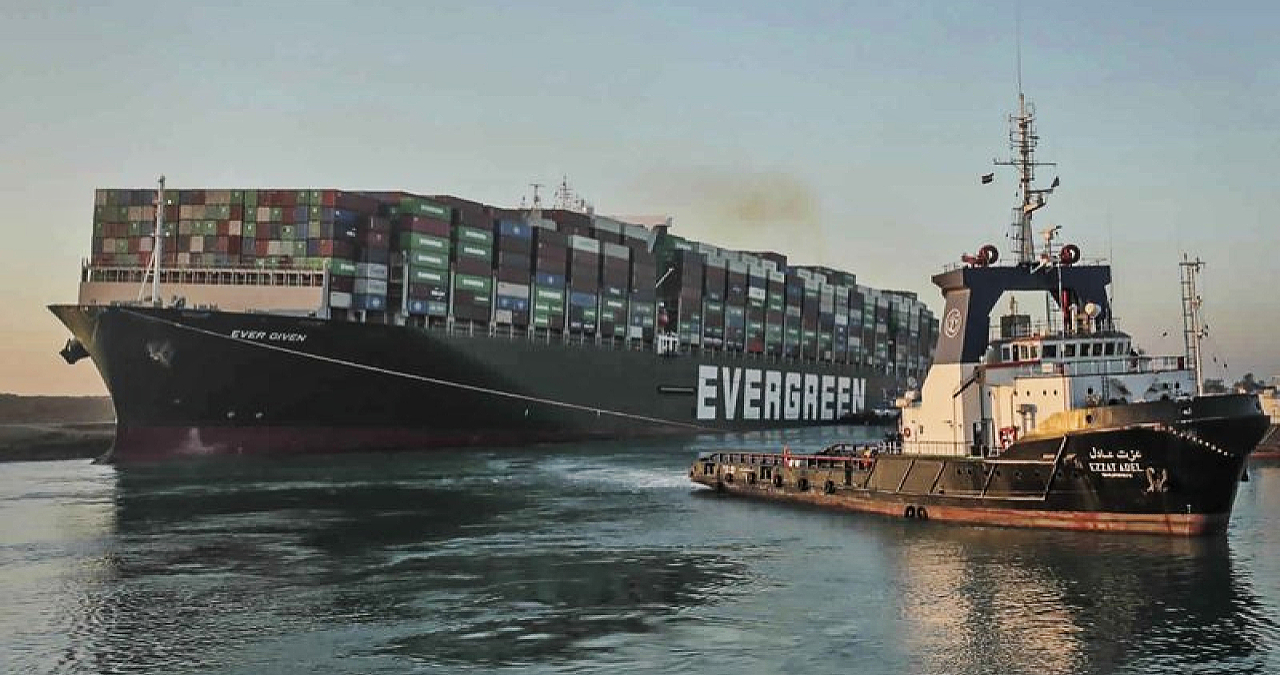 Giant container ship that blocked Suez Canal is set free