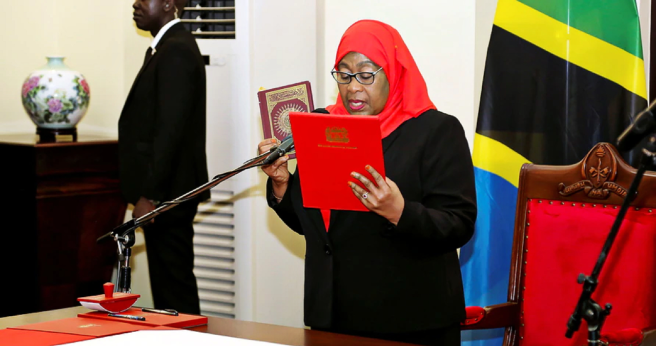 Samia Suluhu Hassan sworn-in - becomes Tanzania's first woman president