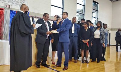 Darren E. Bryant takes office in the village of Robbins as the youngest Black mayor in Illinois history