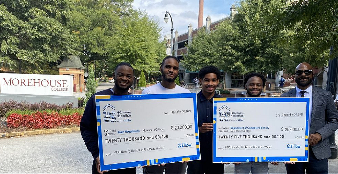 Morehouse College students win HBCU Hackathon for app predicting housing increase for renters