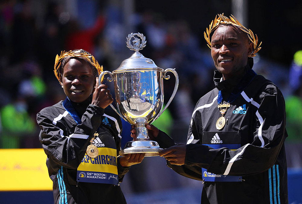 Kenyans Jepchirchir, Chebet win Boston Marathon titles