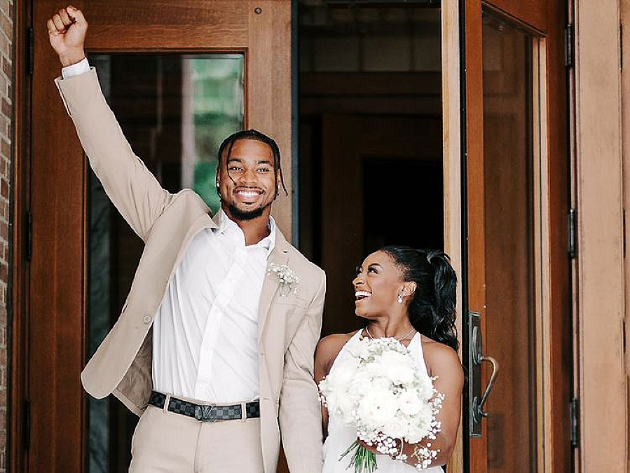 US gymnastics icon Simone Biles marries NFL's Jonathan Owens