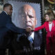 Stamp of civil rights icon John Lewis unveiled in ceremony at the US Capitol