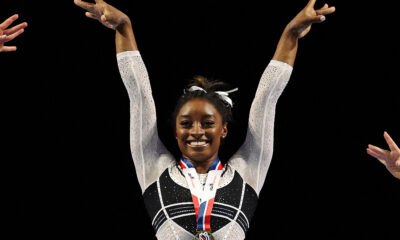 Gymnastics Biles tops competition in first outing since Tokyo Games