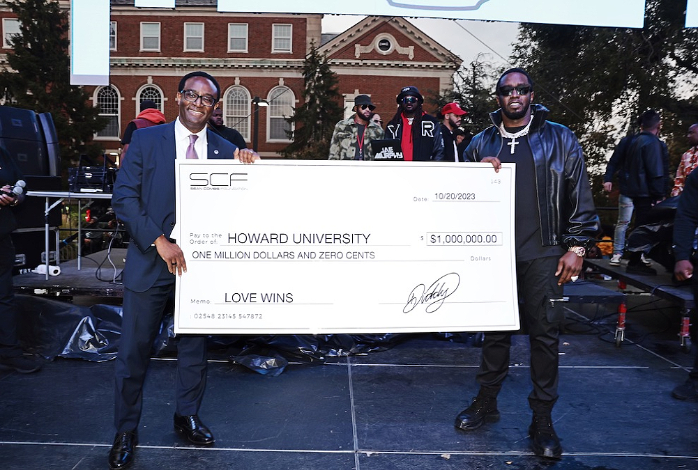 Sean 'Diddy' Combs fulfills $1 million pledge to his alma mata at Howard University homecoming 2023