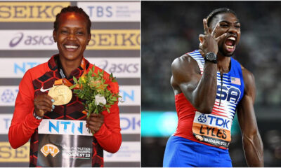 Noah Lyles and Faith Kipyegon named track athletes of the year