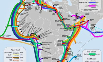 Widespread internet disruptions throughout East and Southern Africa reported