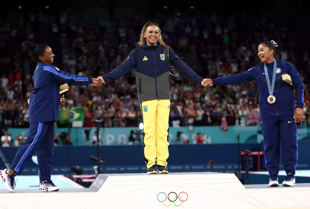 The final image of Simone Biles at the Olympics was a symbol of joy - and where the sport is going