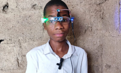 18-year-old Khalifa Aminu develops sensory glasses to assist visually impaired individuals in walking independently