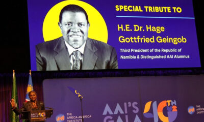 Africa-America Institute honors late President Geingob's legacy at Awards Gala