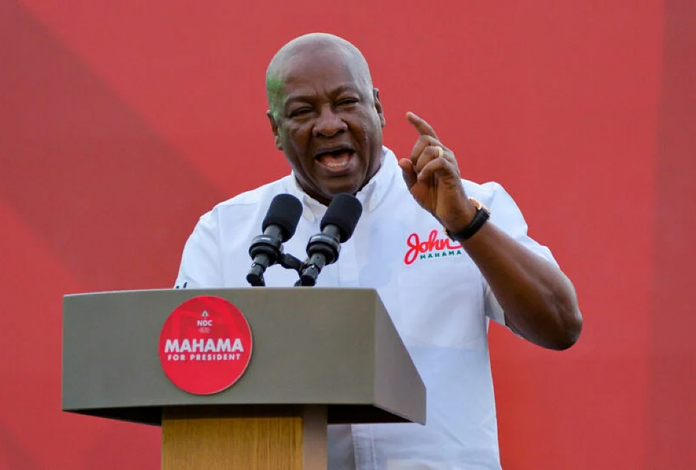 Main Ghana opposition leader tipped to win presidential vote, poll shows
