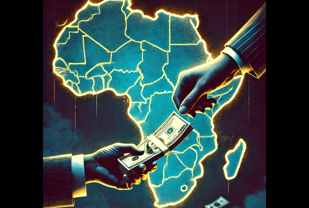 Business professionals discussing ethical strategies to combat corruption in Africa, emphasizing transparency, governance, and sustainable growth.