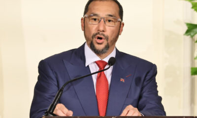 Stuart Young sworn in as the eighth Prime Minister of Trinidad & Tobago, succeeding Keith Rowley in a ceremony attended by officials and family.