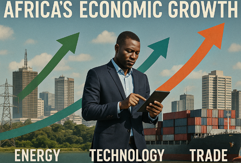 African countries show diverse growth paths through energy, tech, and trade sectors