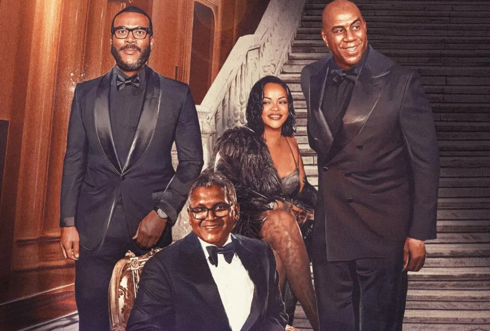 Forbes 2025 Black Billionaires list featuring Aliko Dangote, Tyler Perry, Rihanna, Magic Johnson and other top Black entrepreneurs and leaders.
