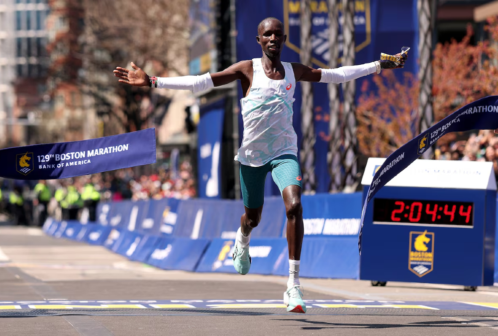 Kenyan runner John Korir wins 2025 Boston Marathon in 2:04:45, continuing family legacy with second major marathon victory following Chicago win.