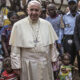 Pope Francis engaging with marginalized communities in Africa, advocating for justice, compassion, and solidarity.