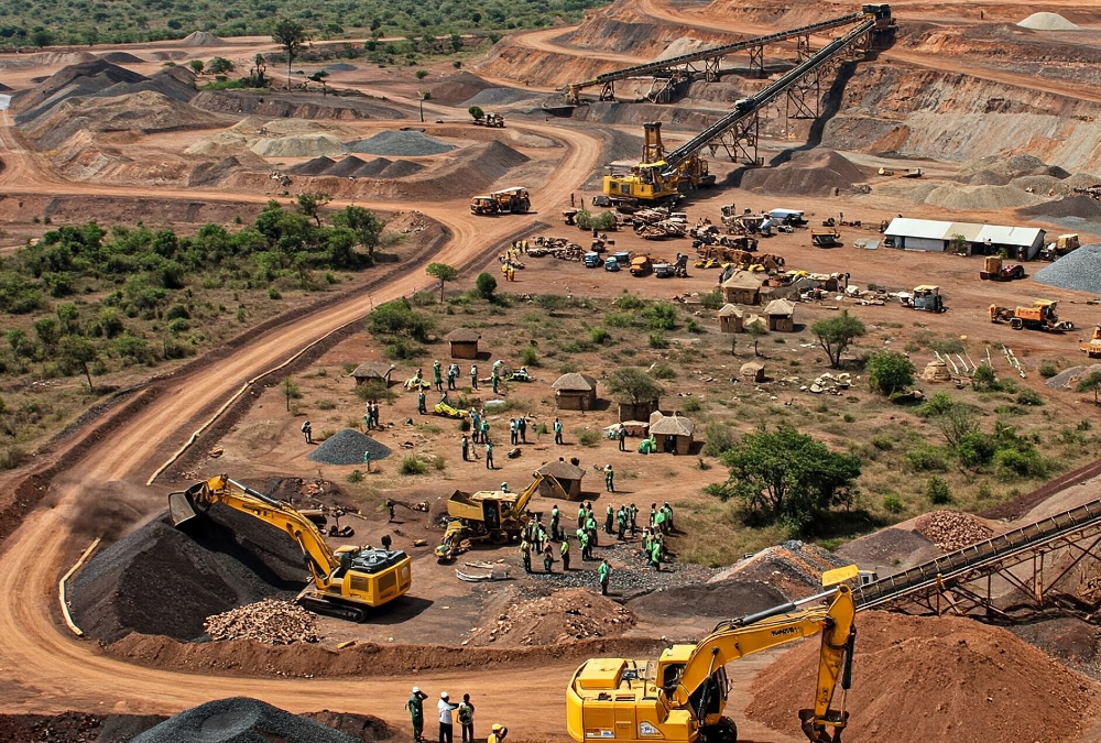 African energy collaboration concept – symbolizing unity between African nations and global partners to develop natural resources responsibly.