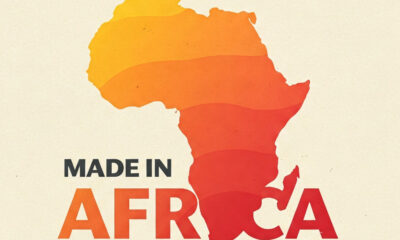 Concept design for a unified 'Made in Africa' logo, representing African craftsmanship and continental branding efforts.