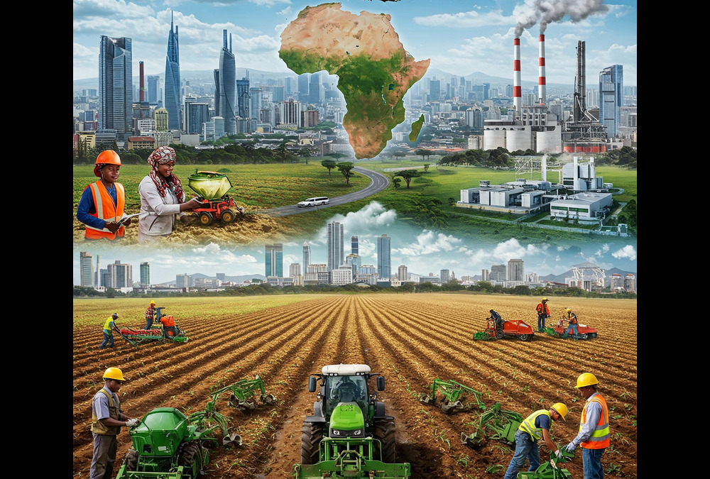 Analysis of Africa's economic development challenges and strategies, focusing on the need for increased labor productivity, investment in infrastructure, and leveraging sectors like agriculture and services for long-term growth. The article explores lessons from East Asia's development model, highlighting the importance of skilled labor, technology, and financial inclusion in driving industrialization and economic transformation in Africa.