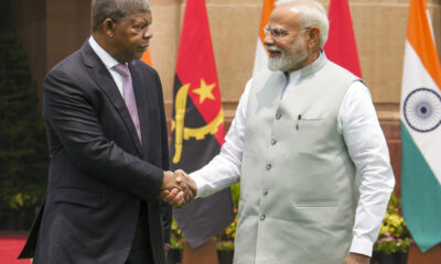 President João Lourenço of Angola meets Indian Prime Minister Narendra Modi in New Delhi to strengthen India-Angola strategic partnership in 2025