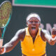 Victoria Mboko celebrates after historic win at the 2024 French Open